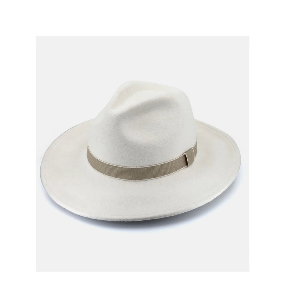 Ripley Wide Brim Wool Felt Fedora - Canopy Bay by Deborah Hutton
