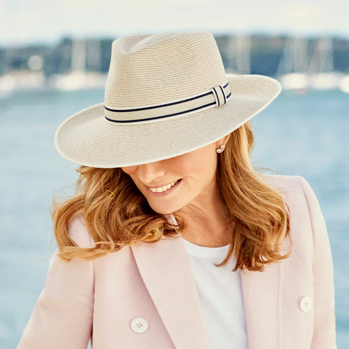 Malibu Flexibraid Mix Camel Fedora - Canopy Bay by Deborah Hutton
