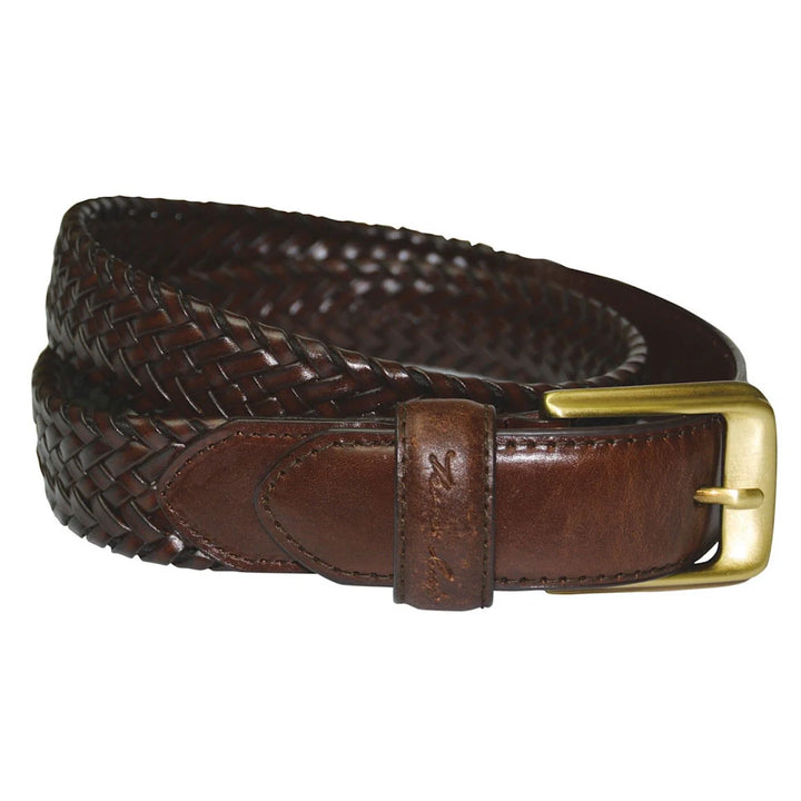 Leather Braided Belt - Thomas Cook