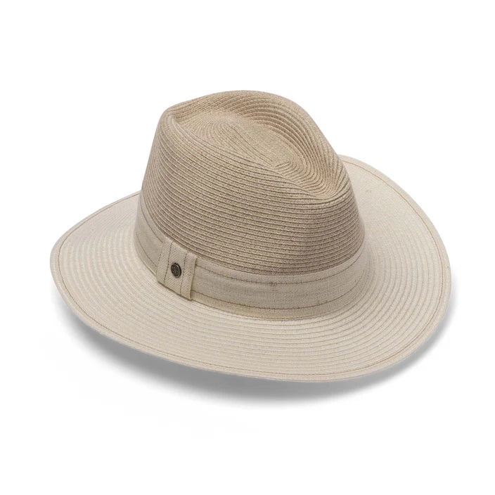 Peta Flexibraid Mix Camel / Ivory Fedora - Canopy Bay by Deborah Hutton