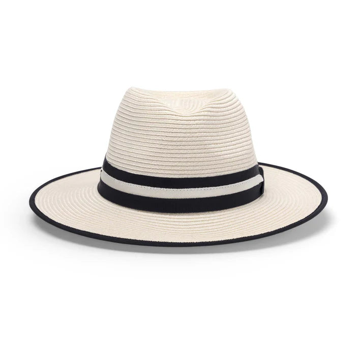 Windsor Flexibraid Ivory / Navy Fedora - Canopy Bay by Deborah Hutton