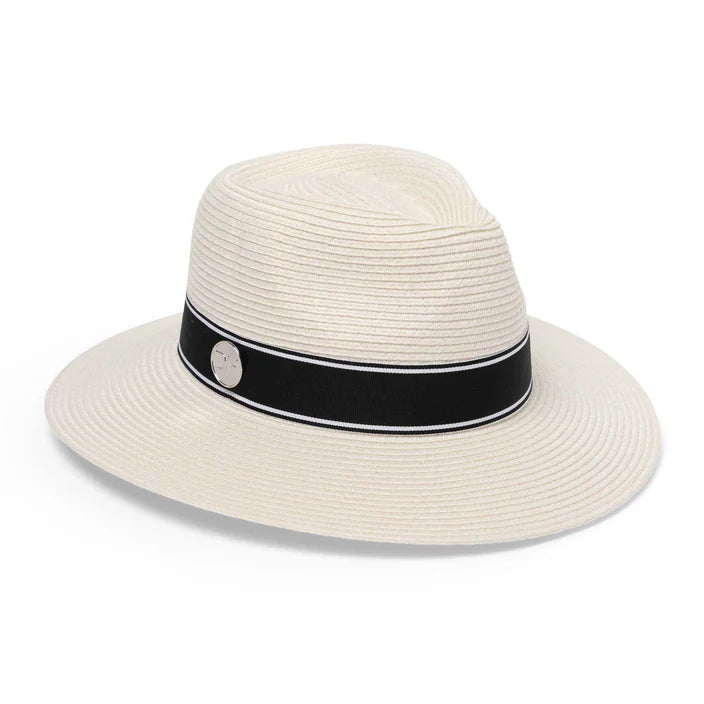 Chicago Flexibraid Ivory Fedora - Canopy Bay by Deborah Hutton