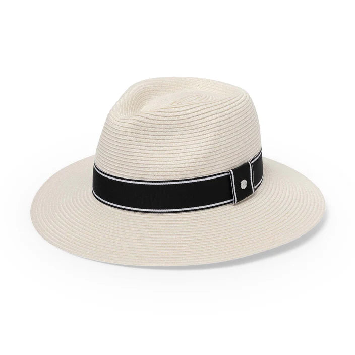 Chicago Flexibraid Ivory Fedora - Canopy Bay by Deborah Hutton