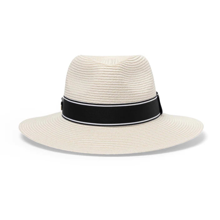 Chicago Flexibraid Ivory Fedora - Canopy Bay by Deborah Hutton