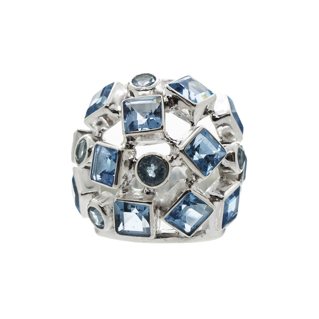 Deco AAA Topaz Ring by Crown Jewels
