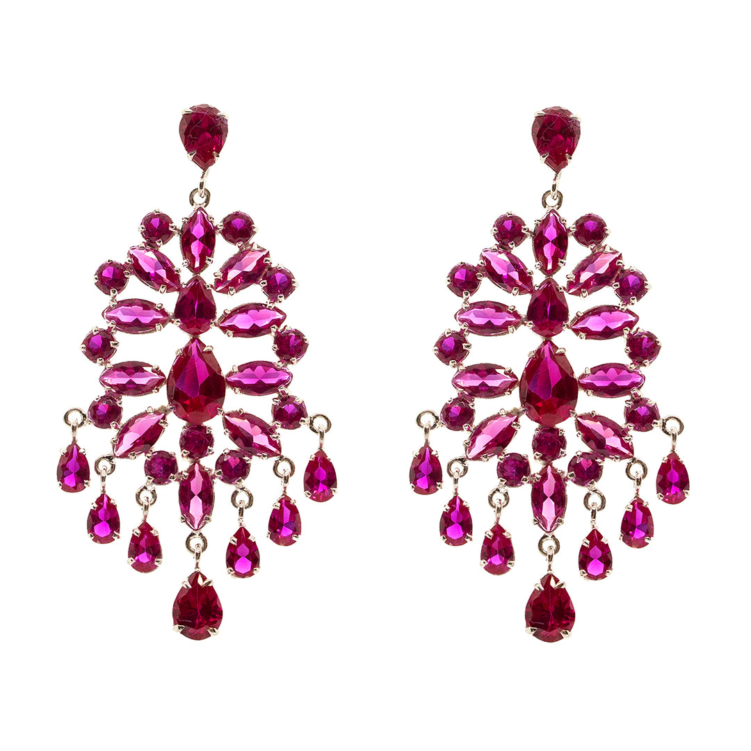 Déco Ruby Earrings by Crown Jewels