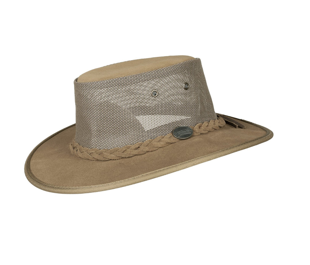 Suede Leather Foldaway Cooler Hat - Barmah