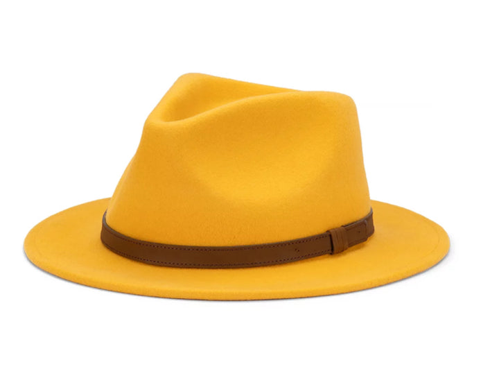 Packable Wool Felt Fedora Hat - Nolan