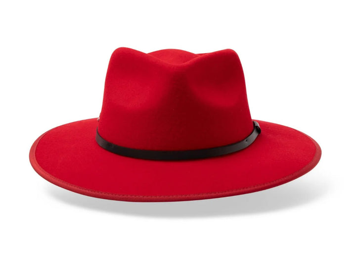 Red Wool Felt Fedora - Meribel