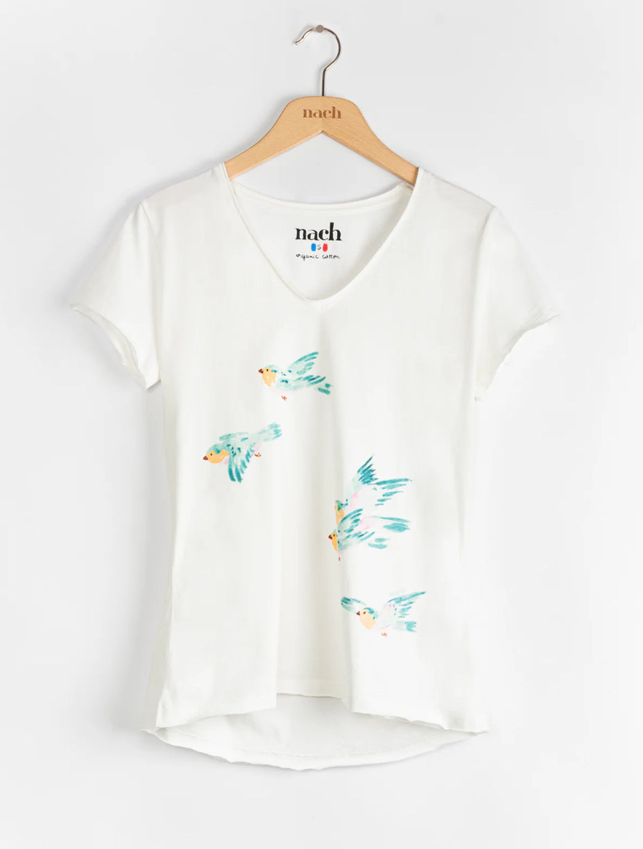 Nach Bijoux - Flying Birds - Organic Cotton Tee Shirt