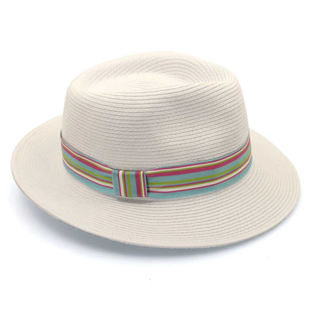 Perigian Flexibraid Ivory Fedora - Canopy Bay by Deborah Hutton