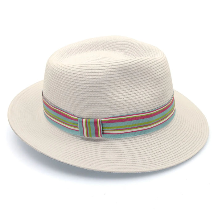 Perigian Flexibraid Ivory Fedora - Canopy Bay by Deborah Hutton