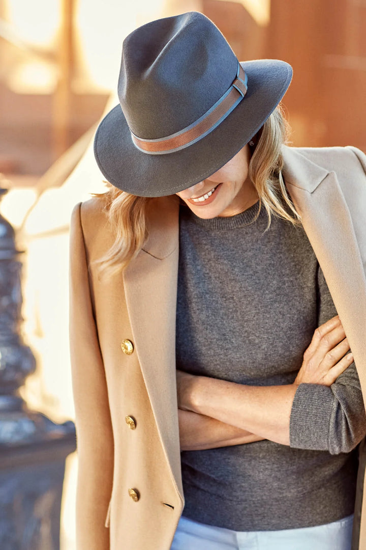 Ashford Wool Felt Fedora - Canopy Bay by Deborah Hutton