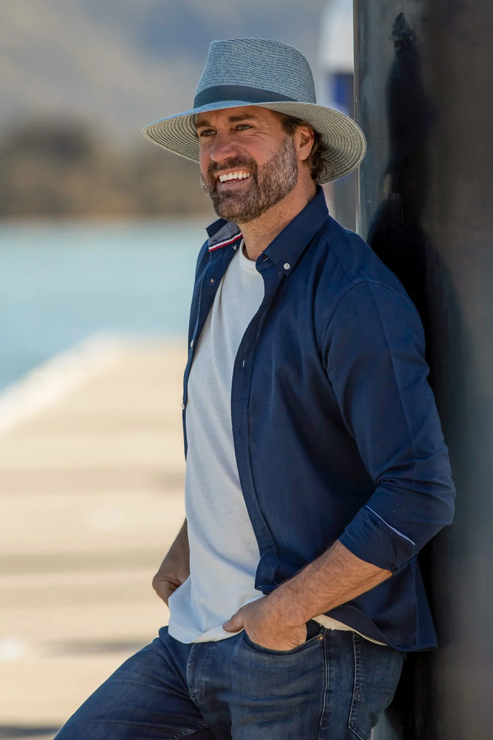 Cypress Flexibraid Seafoam Fedora - Canopy Bay by Deborah Hutton