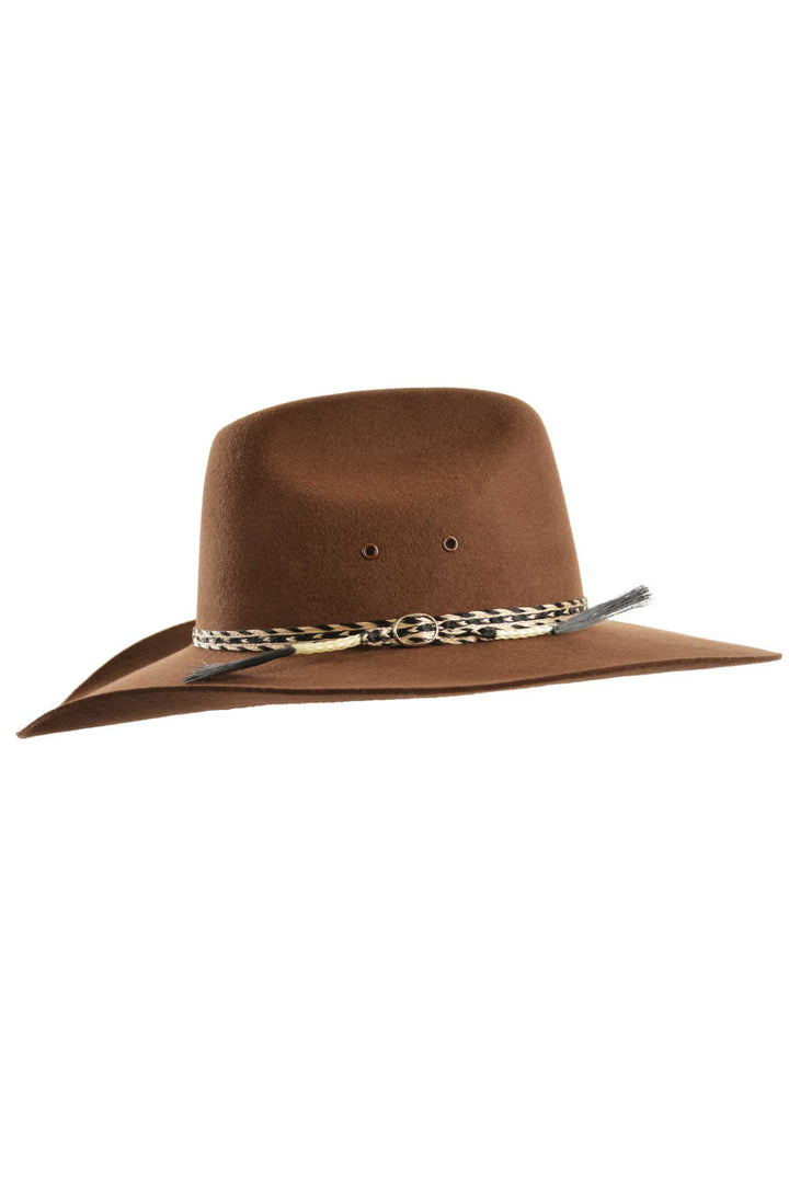 Western Cowboy Style Wool Felt Hat - Station