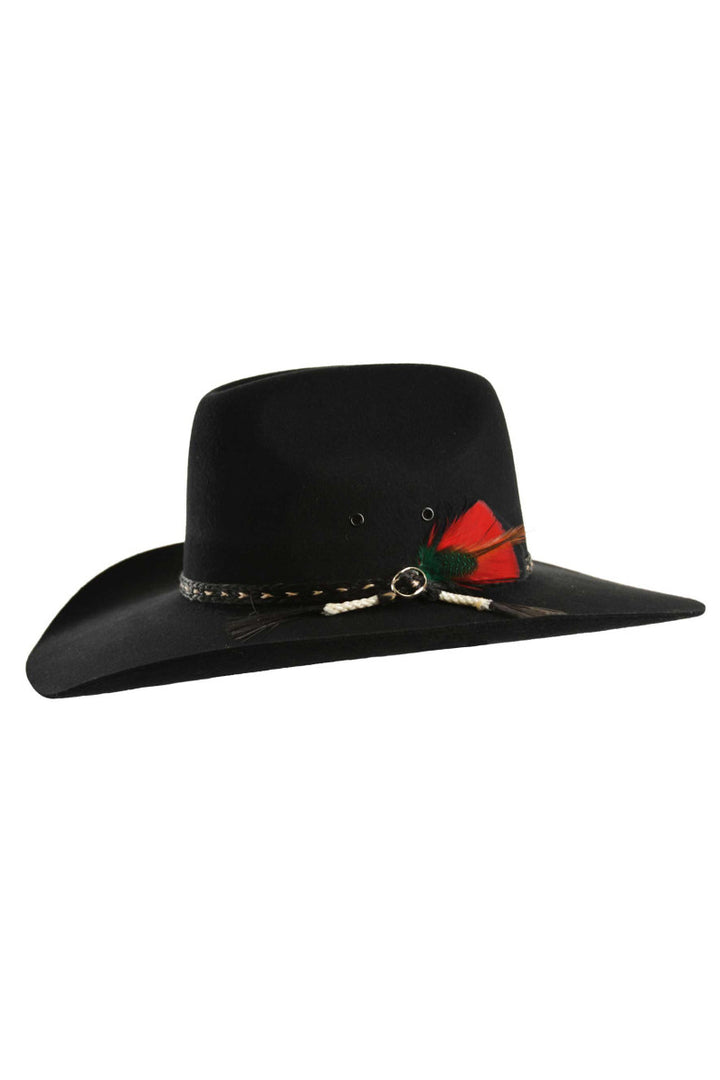 Western Cowboy Style Wool Felt Hat - Station