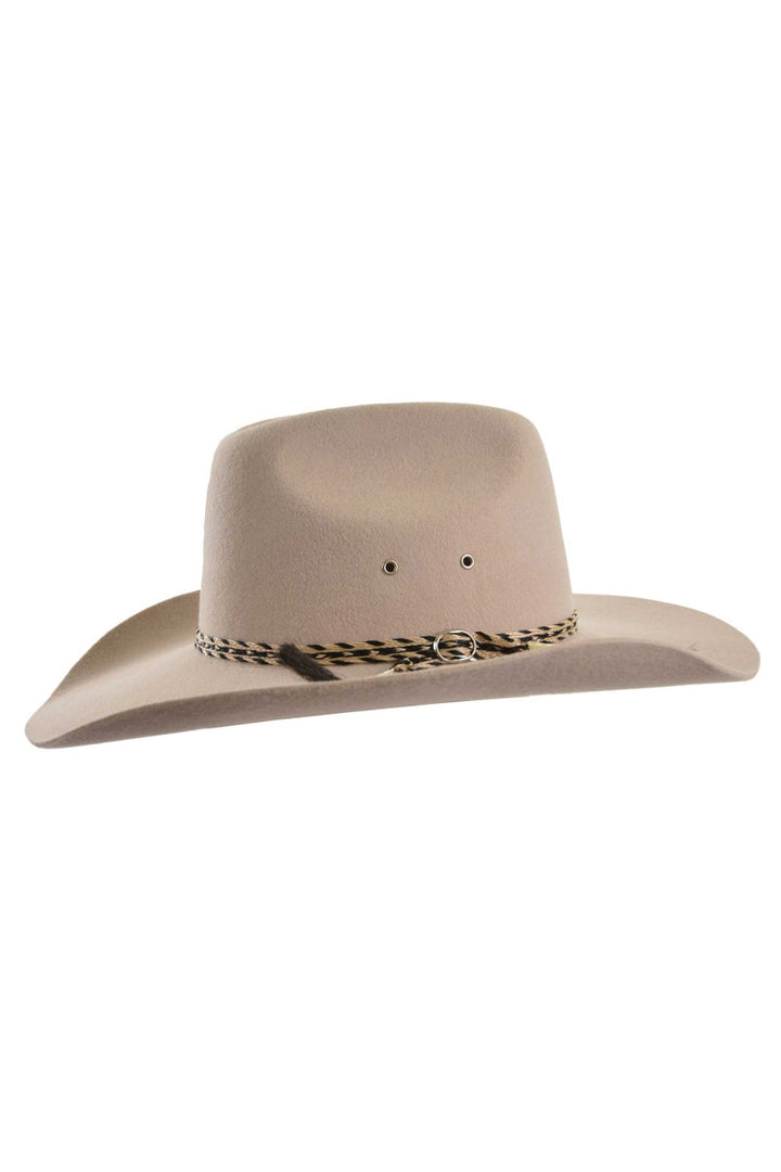 Western Cowboy Style Wool Felt Hat - Station