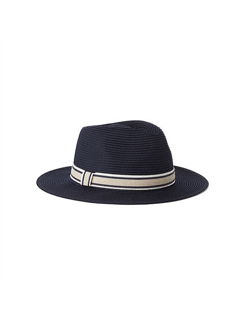 Huntingdale Flexibraid Navy Golf Fedora - Canopy Bay by Deborah Hutton