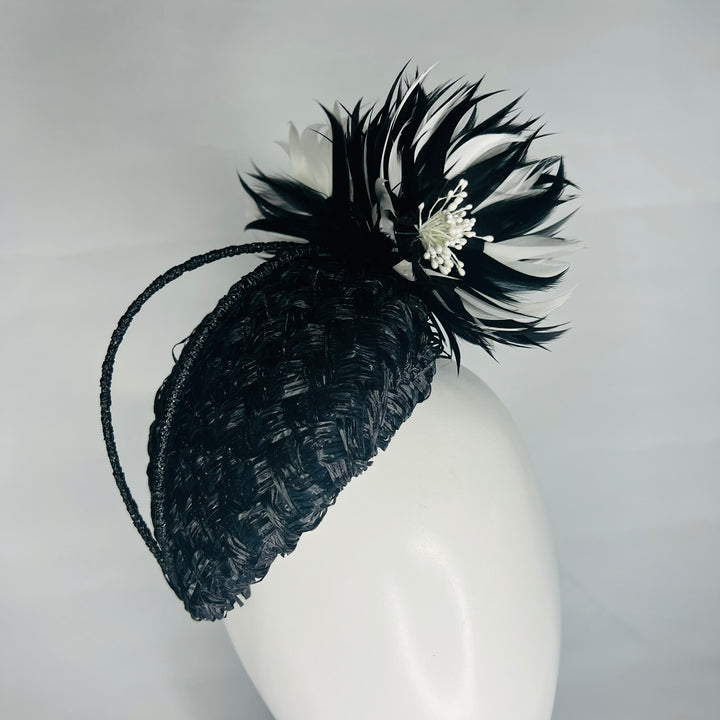 Hat Ensemble - Violet Fascinator