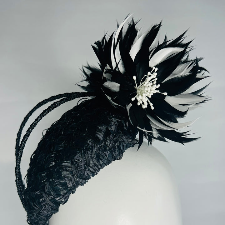 Hat Ensemble - Violet Fascinator