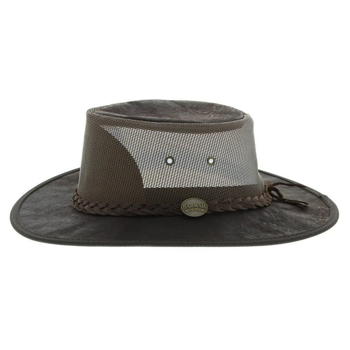 Squashy Kangaroo Leather Cooler Hat - Barmah