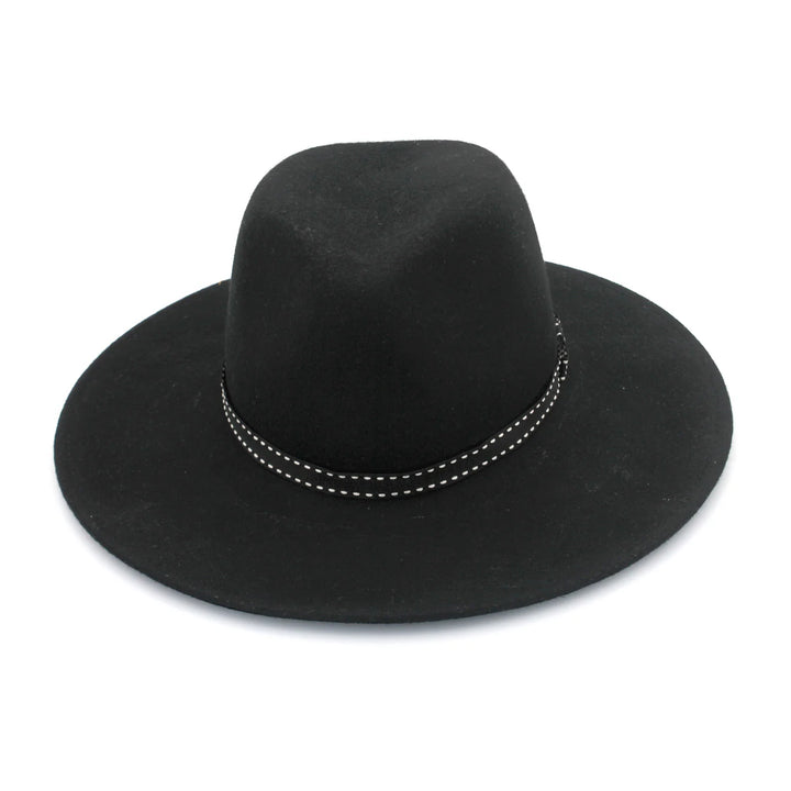 Franklin Wool Felt Wide Brim Fedora- Canopy Bay by Deborah Hutton