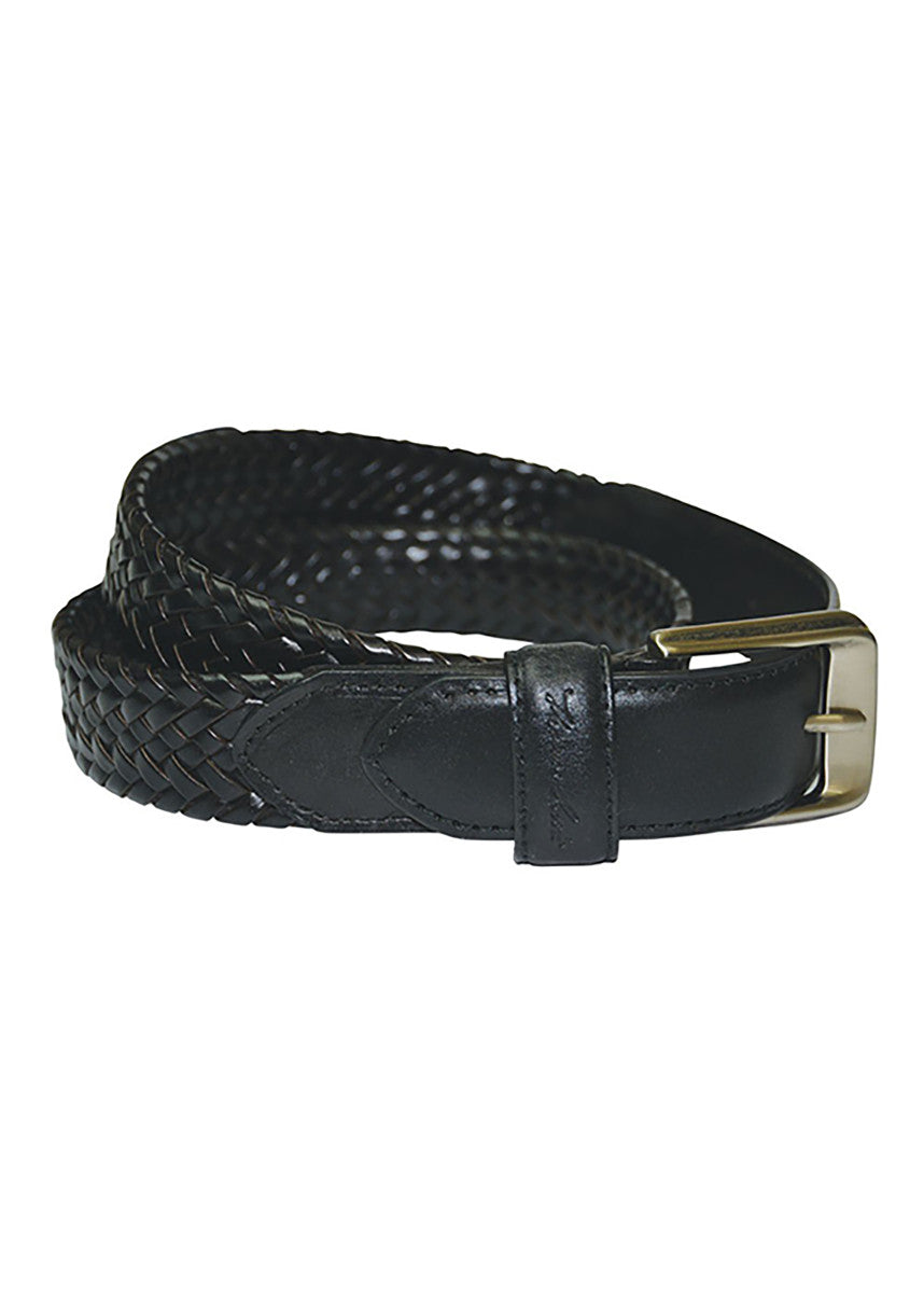 Leather Braided Belt - Thomas Cook