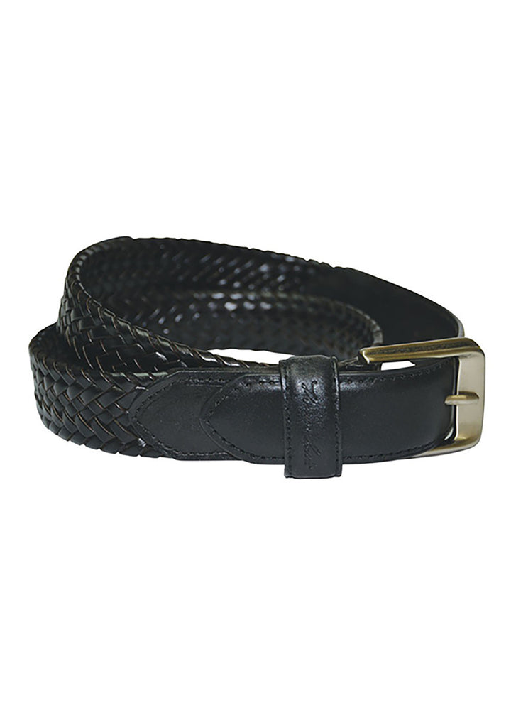 Leather Braided Belt - Thomas Cook