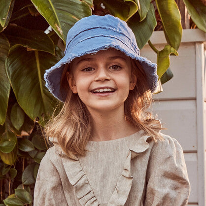 Kids Cotton Bucket Hat - Cancer Council B877