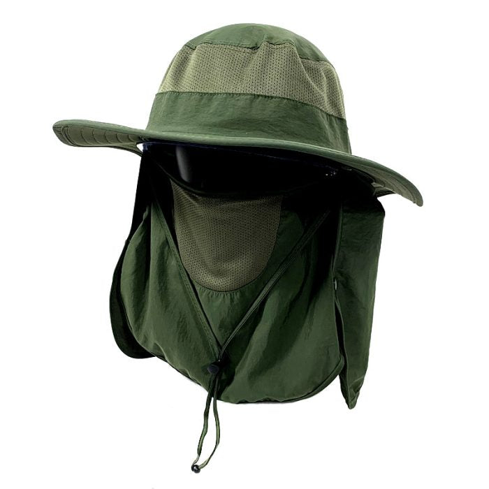 Wide Brim Flap Hat