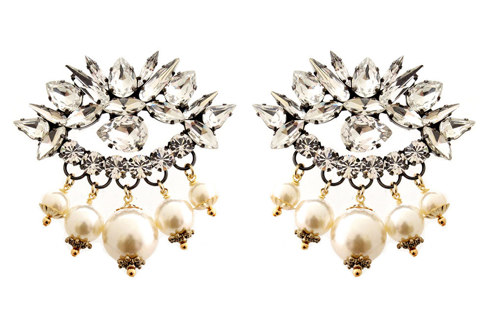 Aliya Lumiere Dynasty Crystal Earrings - House of Emmanuele