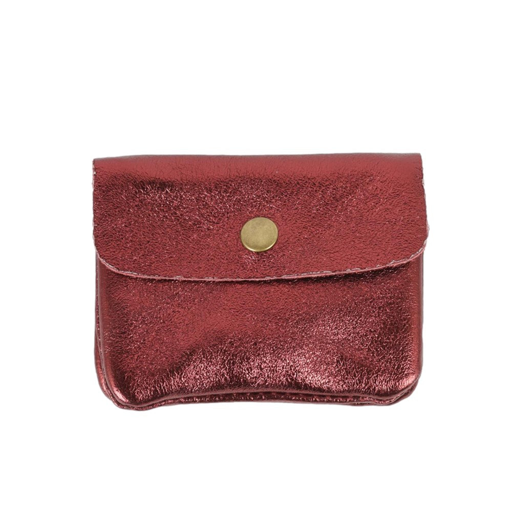 Metallic Leather Coin Purse