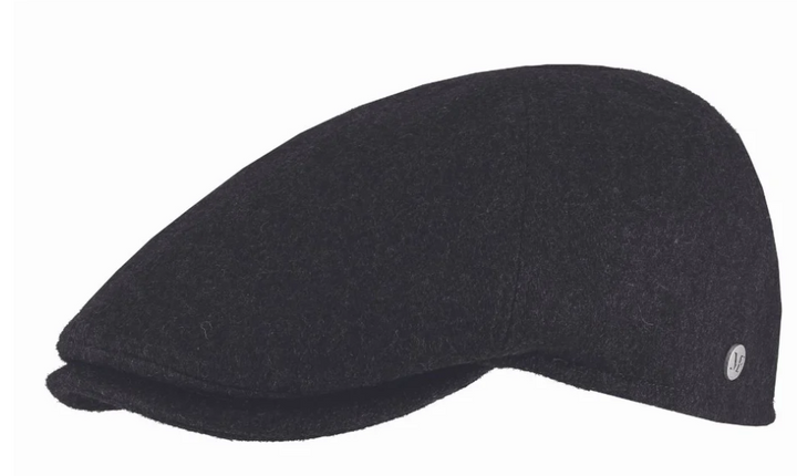 Wool Blend Fitted Flat Cap - M By Flechet