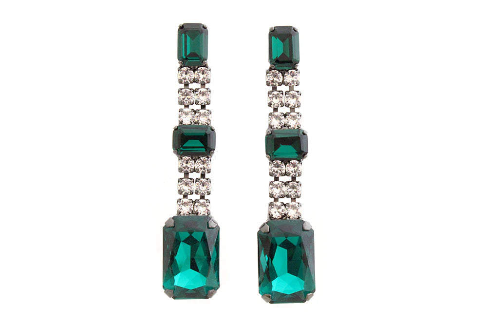 Emerald Diallmond Earrings - House of Emmanuele