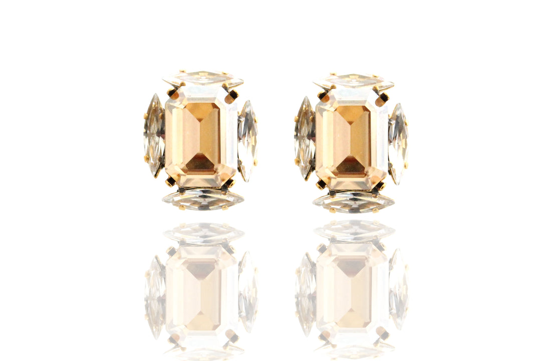 Dynasty Panther Champagne Studs - House of Emmanuele
