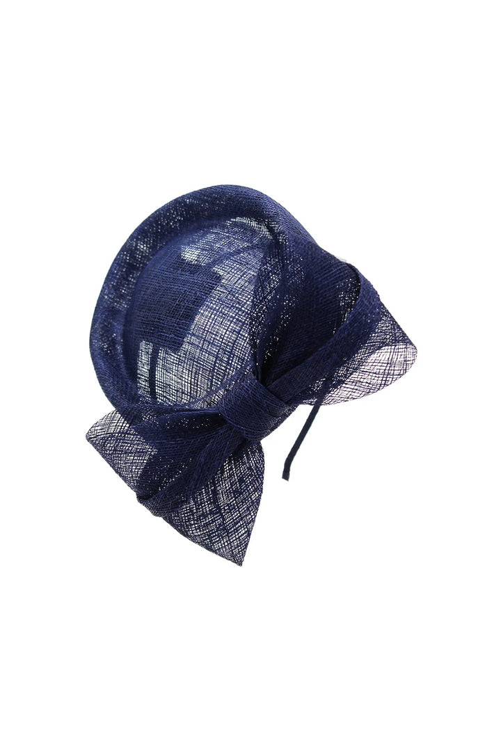 Juliet Fascinator Navy Blue