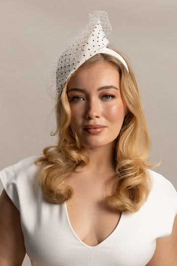 Willow Fascinator Ivory White