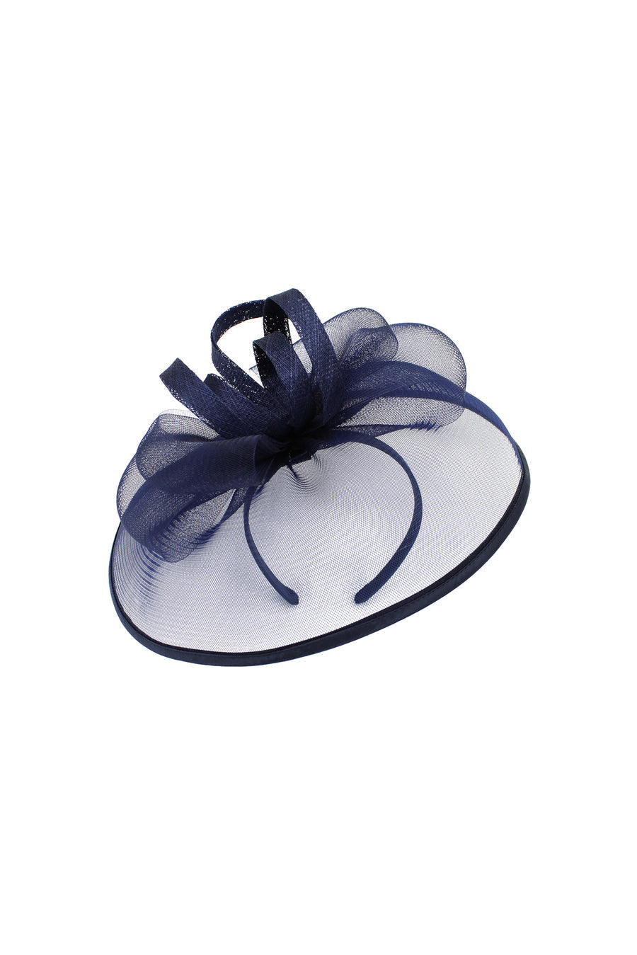 Tessa Fascinator Navy Blue
