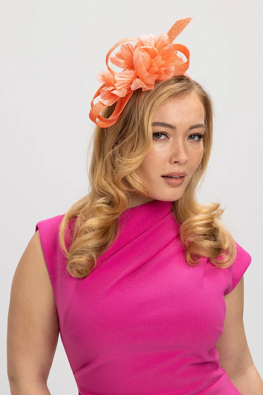 Wrenn Fascinator Orange