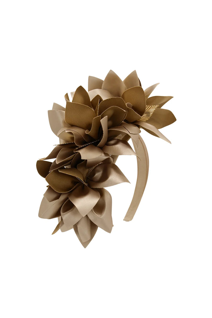 Devon Fascinator Gold