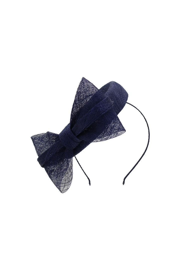 Juliet Fascinator Navy Blue