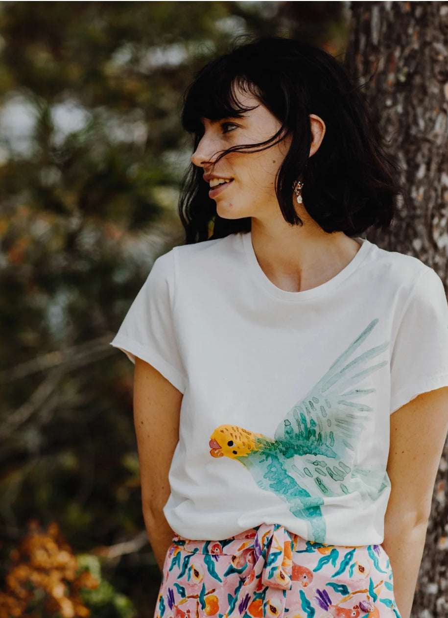 Nach Bijoux - Parakeet - Organic Cotton Tee Shirt