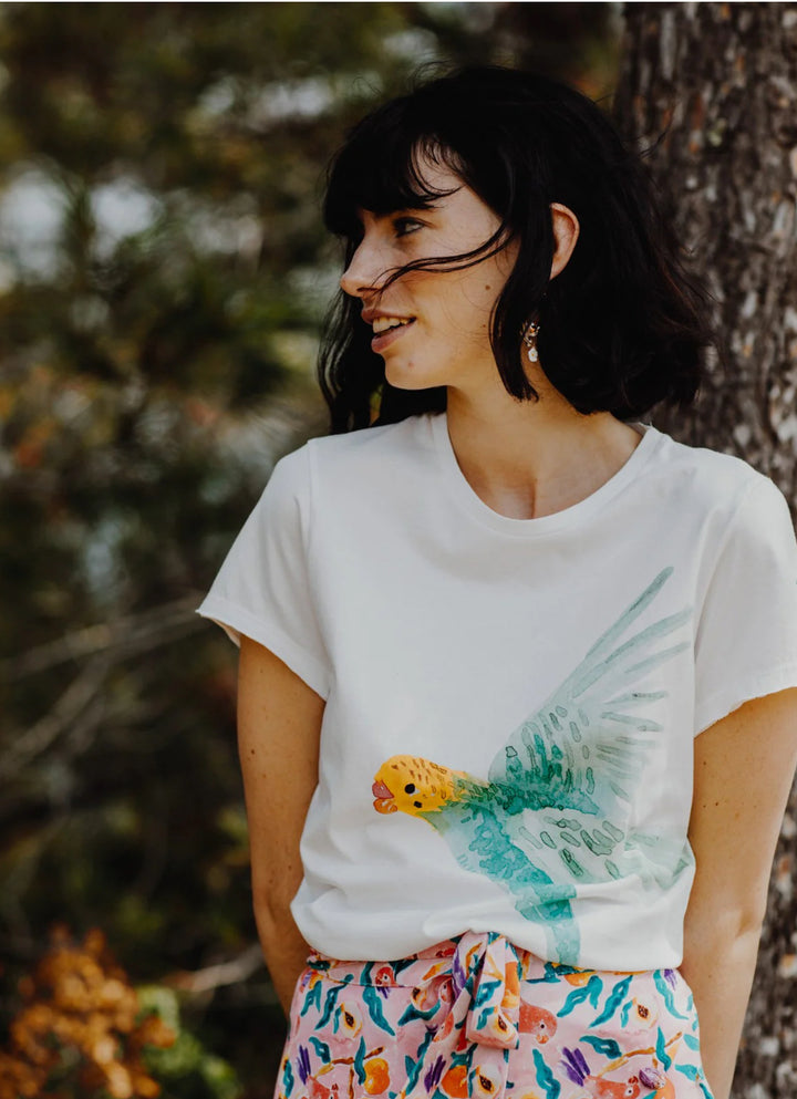 Nach Bijoux - Parakeet - Organic Cotton Tee Shirt