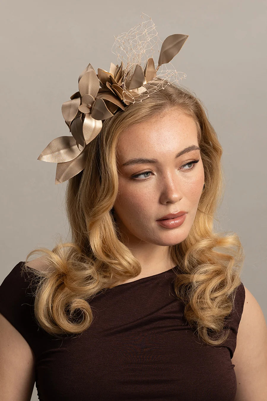Dulcie Fascinator - Gold