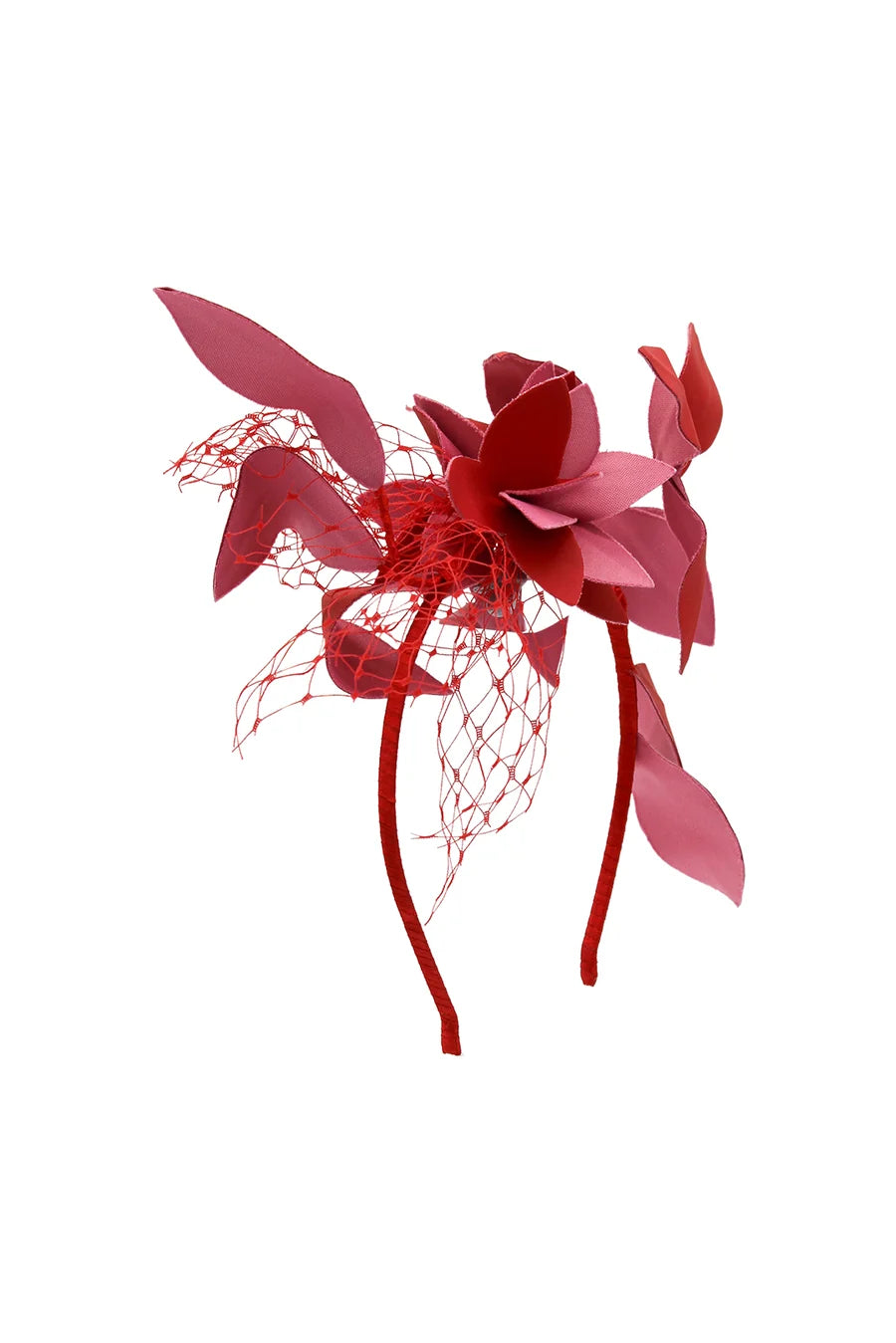 Dulcie Fascinator Red / Pink