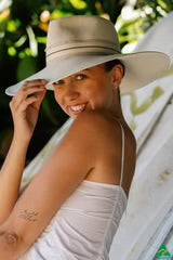 Hepburn Wide Brim Flexibraid Fedora TM740A