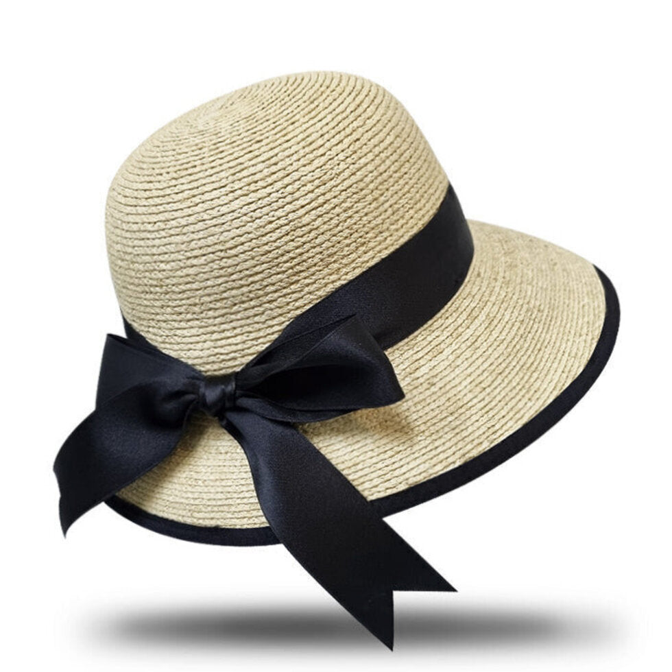 Raffia Cloche Hat