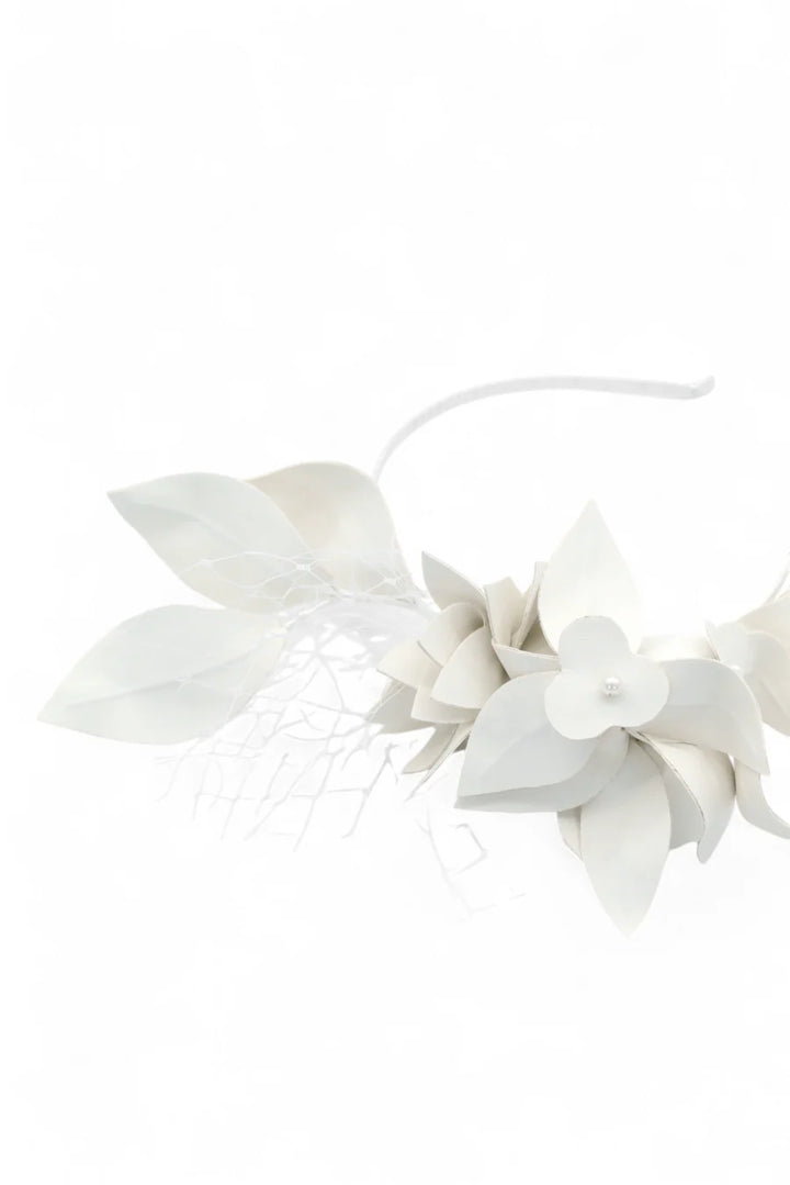 Dulcie Fascinator White