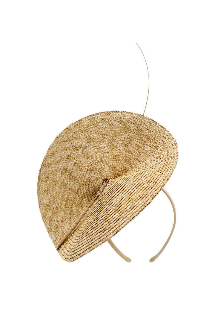 Frita Fascinator Natural Beige