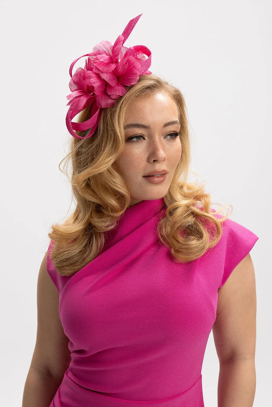 Wrenn Fascinator Hot Pink